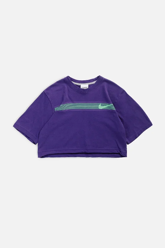 Rework Nike Crop Tee - XS