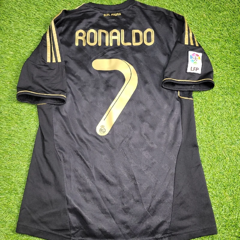 Cristiano Ronaldo Real Madrid 2011 2012 Away Soccer Jersey Shirt M SKU# V13642