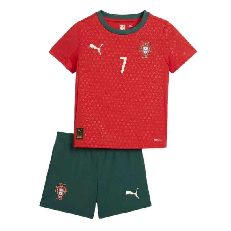 Portugal Home Jersey 2025 Kids Ronaldo 7