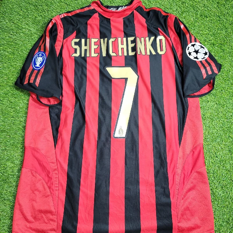 Shevchenko AC Milan 2005 2006 UEFA Soccer Jersey Shirt L SKU# 109965