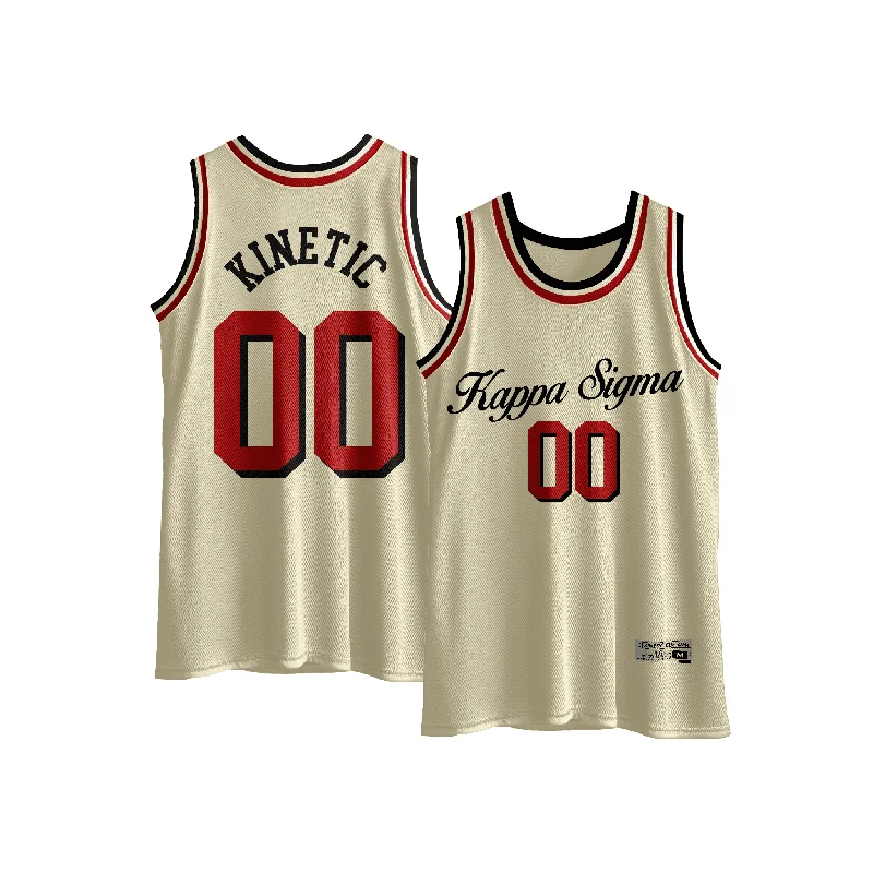 Kappa Sigma - VIntage Cream Basketball Jersey