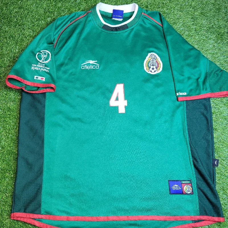 Marquez Mexico Atletica 2002 WORLD CUP Soccer Home Jersey Shirt XL