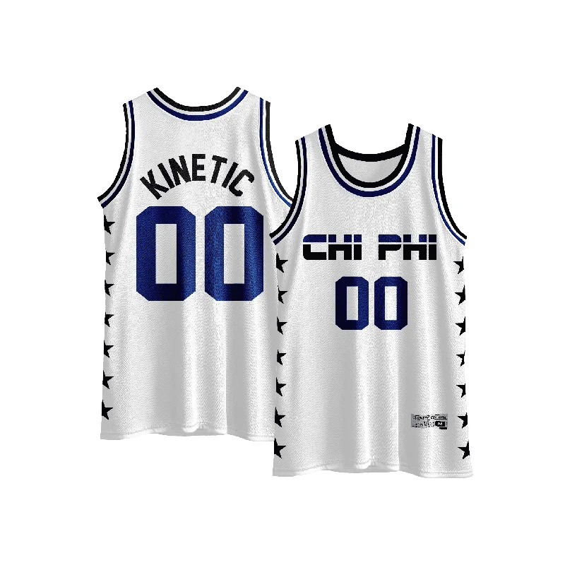 Chi Phi - Black Star Basketball Jersey