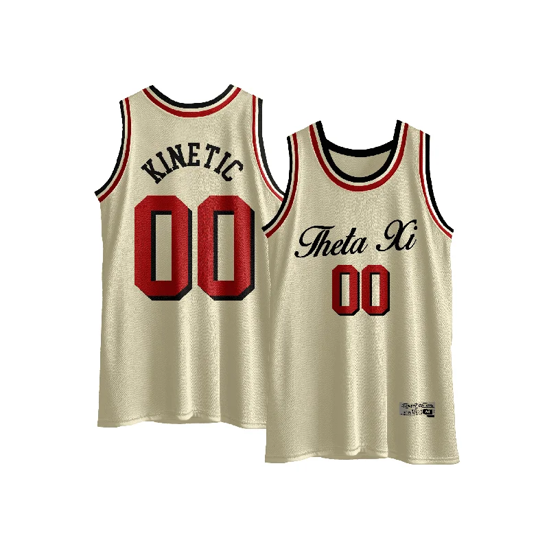 Theta Xi - VIntage Cream Basketball Jersey