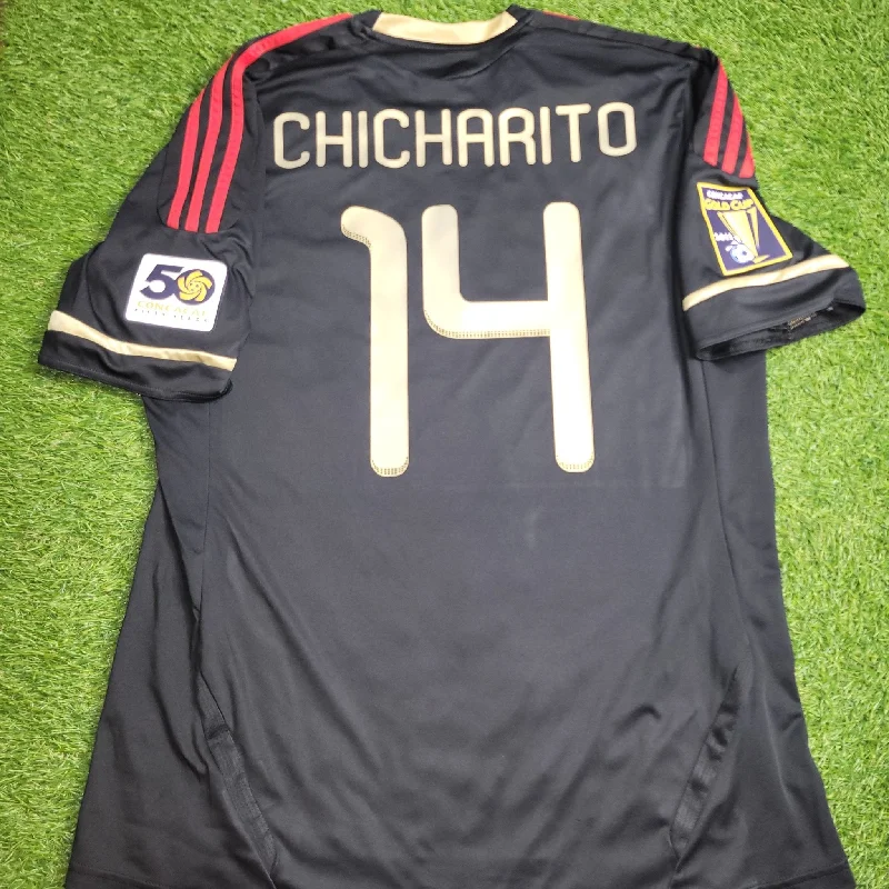 Chicharito Mexico 2011 GOLD CUP FINAL Soccer Away Jersey Shirt XL SKU# V31526